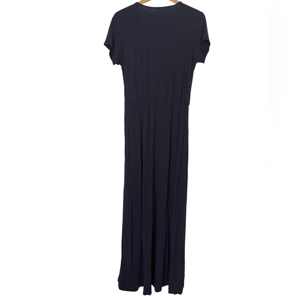 Loveapella Maxi Dress Knit Tulip Hem Navy Blue Boho XL - Picture 2 of 8